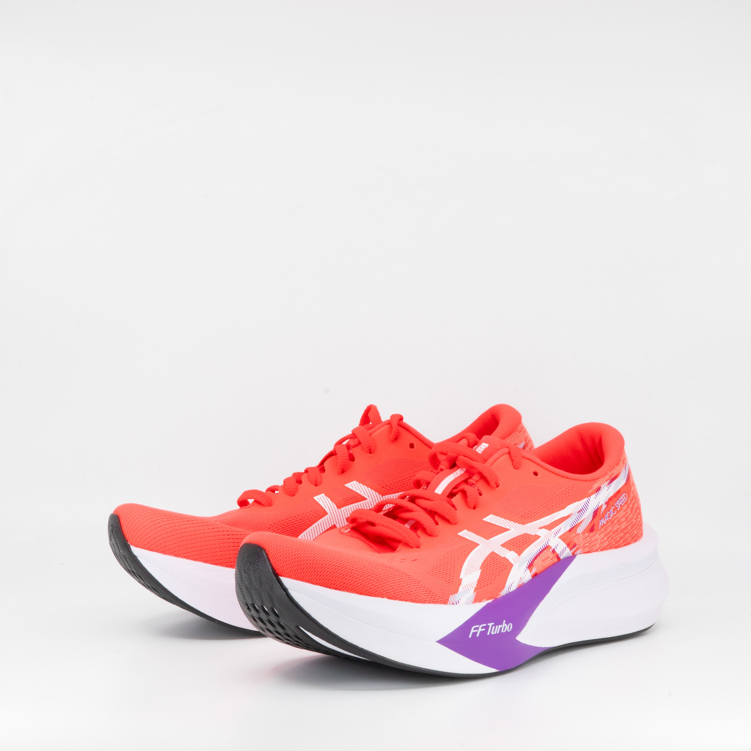 Asics Magic Speed 4 (B Standard) Womens Flash Red/White - Frontrunner Colombo